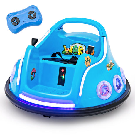Coche eléctrico montable de 12V con control remoto y luces LED intermitentes
