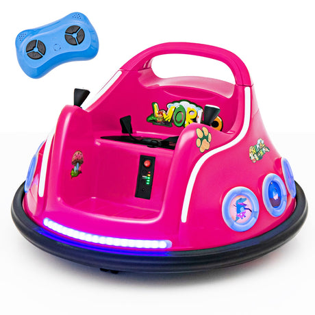 Coche eléctrico montable de 12V con control remoto y luces LED intermitentes