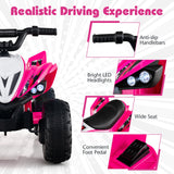 12V Kids Ride On ATV 4-Wheeler Quad with LED Lights and 7 mph Max Speed