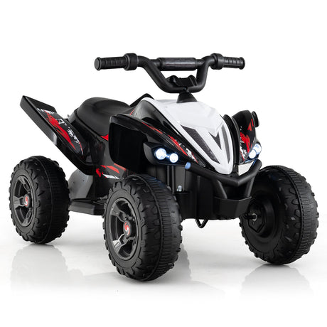 ATV de 12 V para niños de cuatro ruedas con luces LED y velocidad máxima de 11,2 km/h