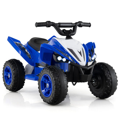 ATV de 12 V para niños de cuatro ruedas con luces LED y velocidad máxima de 11,2 km/h