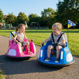 12V Kids Ride On Bumper Car with Remote Control and Flashing Lights