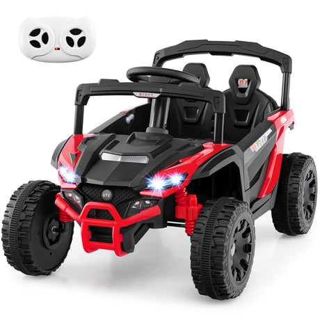 Coche Eléctrico UTV de 12V para Niños con Luces LED, Música y Bocina