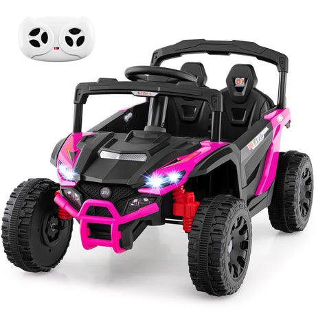 Coche Eléctrico UTV de 12V para Niños con Luces LED, Música y Bocina