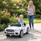 Coche Eléctrico Infantil Mercedes-Benz 12V con Control Remoto y Música