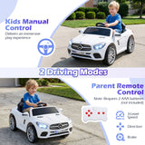 Coche Eléctrico Infantil Mercedes-Benz 12V con Control Remoto y Música