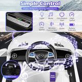 Coche Eléctrico Infantil Mercedes-Benz 12V con Control Remoto y Música