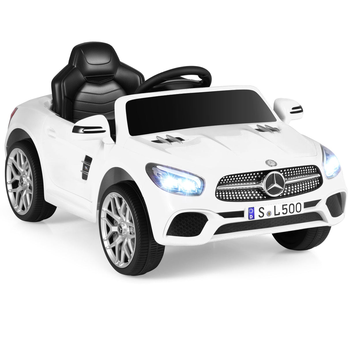 Coche Eléctrico Infantil Mercedes-Benz 12V con Control Remoto y Música