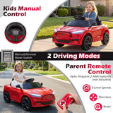 Coche eléctrico infantil 12V Ford Mach E con licencia, control parental y bocina
