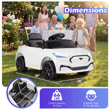 Coche eléctrico infantil 12V Ford Mach E con licencia, control parental y bocina