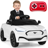 Coche eléctrico infantil 12V Ford Mach E con licencia, control parental y bocina