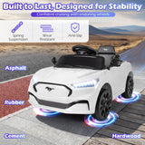 Coche eléctrico infantil 12V Ford Mach E con licencia, control parental y bocina