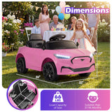 Coche eléctrico infantil 12V Ford Mach E con licencia, control parental y bocina