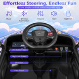 Coche eléctrico infantil 12V Ford Mach E con licencia, control parental y bocina