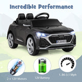 12V Kids Ride on Car Licensed Audi SQ8 with Remote Control and 3 Speeds
