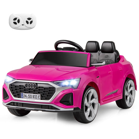 Coche de Paseo Eléctrico 12V para Niños Audi SQ8 con Licencia, Control Remoto y 3 Velocidades