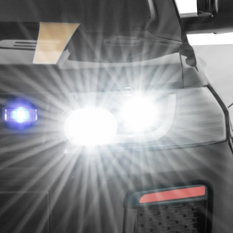 Coche de policía eléctrico de 12 V para niños con control remoto y luces intermitentes de sirena