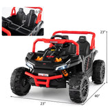 12V Kids Ride on Truck Off-Road UTV with Parental Remote and Lights