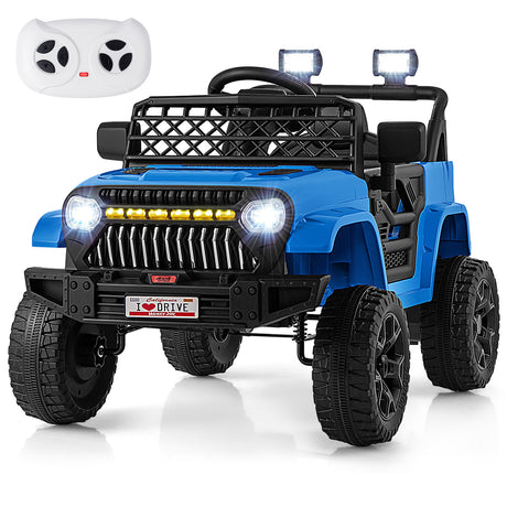 Camión montable de 12 V para niños con control remoto parental y reproductor de música