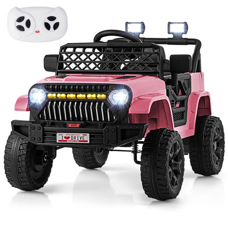 Camión montable de 12 V para niños con control remoto parental y reproductor de música