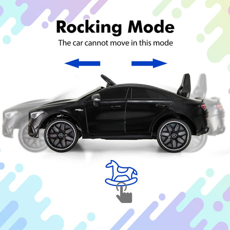 Coche para niños Mercedes-Benz AMG CLA 45 de 12 V con control remoto