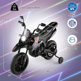 Aprilia Licensed Kids Ride On Motorcycle with 2 Training Wheels