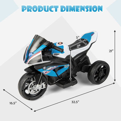 Moto de juguete eléctrica de 12 V BMW con licencia para niños de 37 a 96 meses