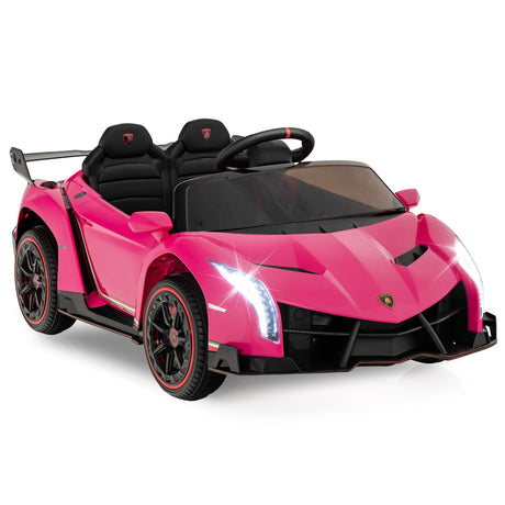 Coche Deportivo Eléctrico 12V Lamborghini 4WD con Licencia y Control Remoto 2.4G para Niños