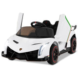 Coche Deportivo Eléctrico 12V Lamborghini 4WD con Licencia y Control Remoto 2.4G para Niños