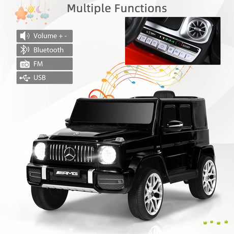 Coche montable para niños de 12 V Mercedes-Benz G63 con licencia y control remoto