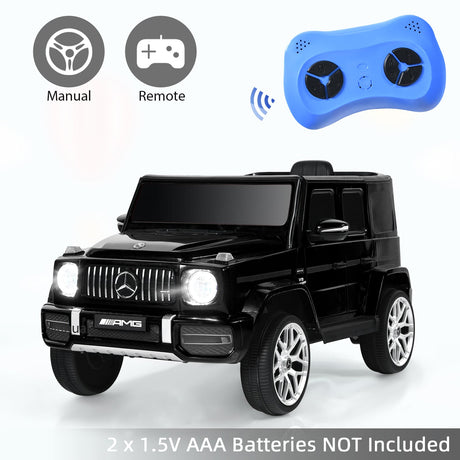 Coche montable para niños de 12 V Mercedes-Benz G63 con licencia y control remoto