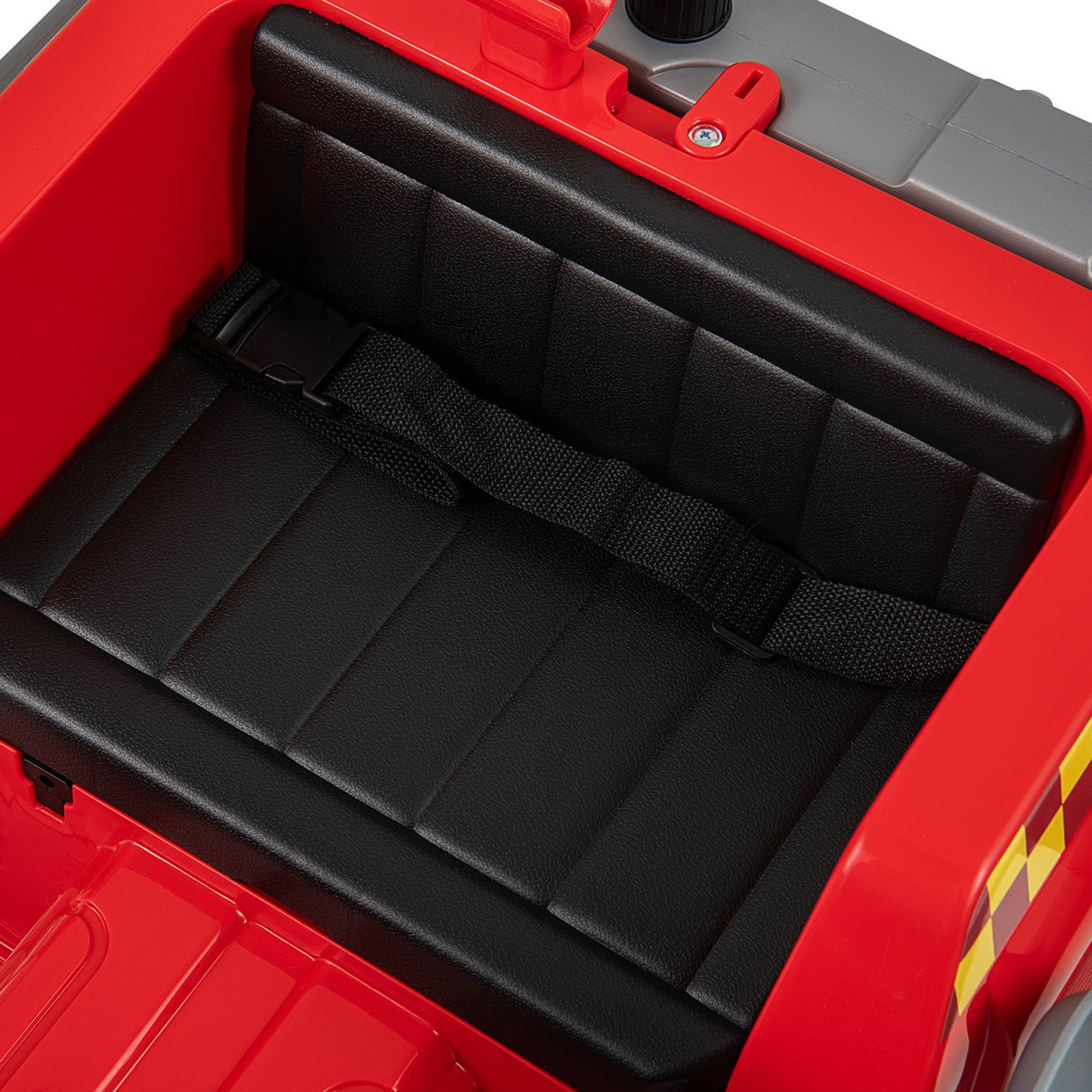 Camión de Bomberos Eléctrico de 12V con Cañón de Agua e Interfono - Rojo