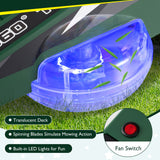 Cortacésped de 12 V para niños con joysticks de doble control y luces LED