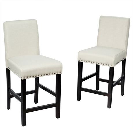 Sillas de cocina de 25 pulgadas con patas de madera de caucho