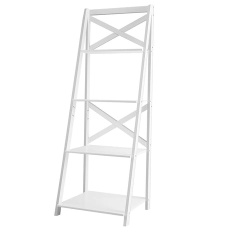 Juego de 2 estanterías de madera de 4 niveles