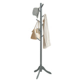 Adjustable Wooden Tree Coat Rack with 8 Hooks