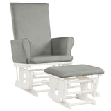 Set de sillón mecedora y otomana con cojines para guardería de bebé