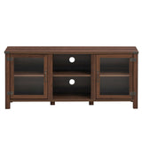 Mueble para TV y centro de entretenimiento para televisores de hasta 65 pulgadas con gabinetes de almacenamiento