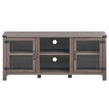 Mueble para TV y centro de entretenimiento para televisores de hasta 65 pulgadas con gabinetes de almacenamiento