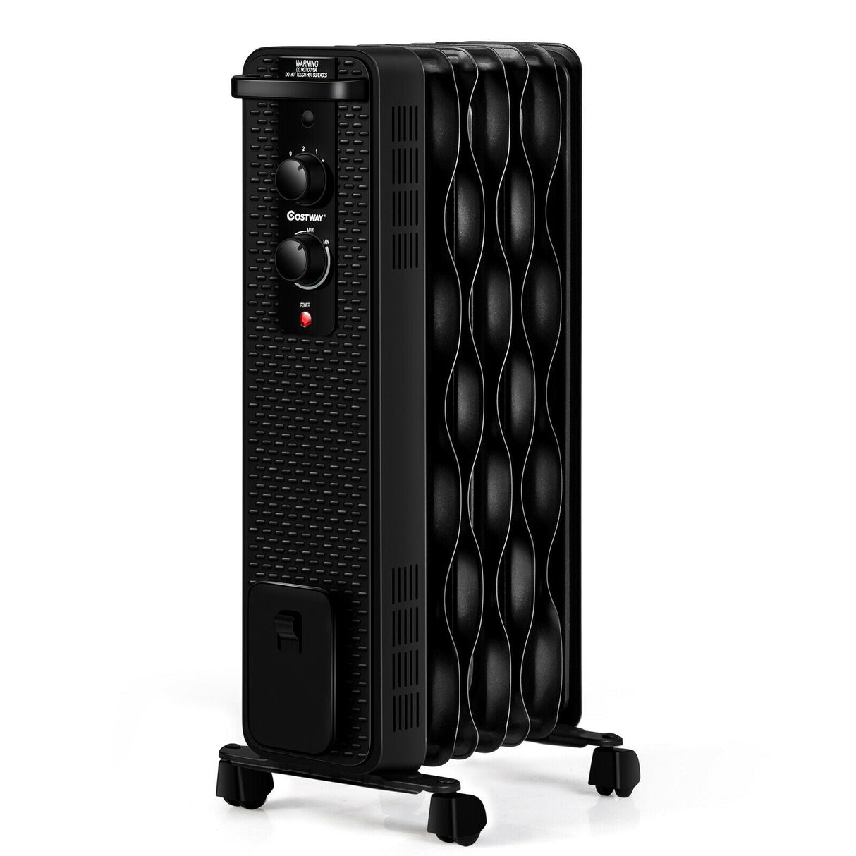 Calefactor de aceite de 1500 W, radiador portátil con termostato ajustable