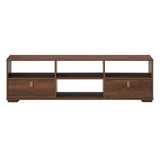 TV Stand Entertainment Media Center Console for TV's up to 60 Inch with Drawers Walnut