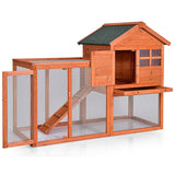 Madiguera de conejo de madera para exterior - Natural