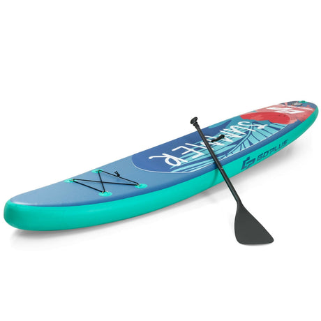 Tabla de paddle surf hinchable de 10 pies con mochila, correa y remo de aluminio