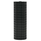 Malla de alambre soldada con recubrimiento de vinilo negro de calibre 16, 36 x 50 pulgadas, de 1.5 pulgadas