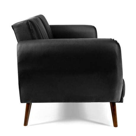 Sofá cama convertible de 3 plazas con respaldo ajustable para sala de estar