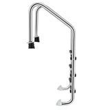 Escalera de Acero Inoxidable para Piscina de 3 Peldaños Antideslizantes