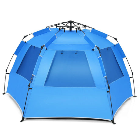 Carpa de playa desplegable fácil para 3-4 personas UPF 50+ Refugio solar portátil