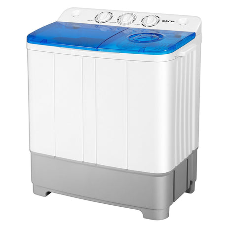Lavadora portátil 2 en 1 de 10 kg de capacidad con control de temporizador