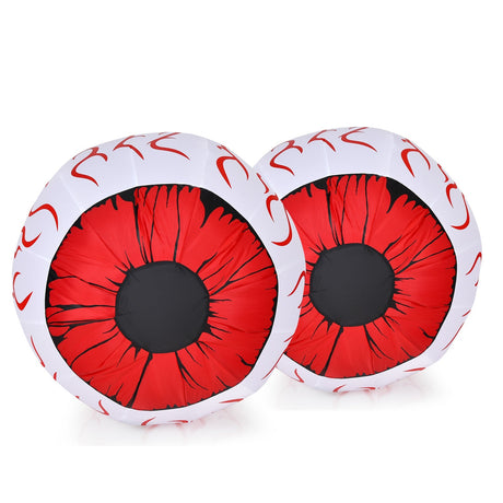 Paquete de 2 ojos inflables de Halloween de 3 pies con soplador de aire