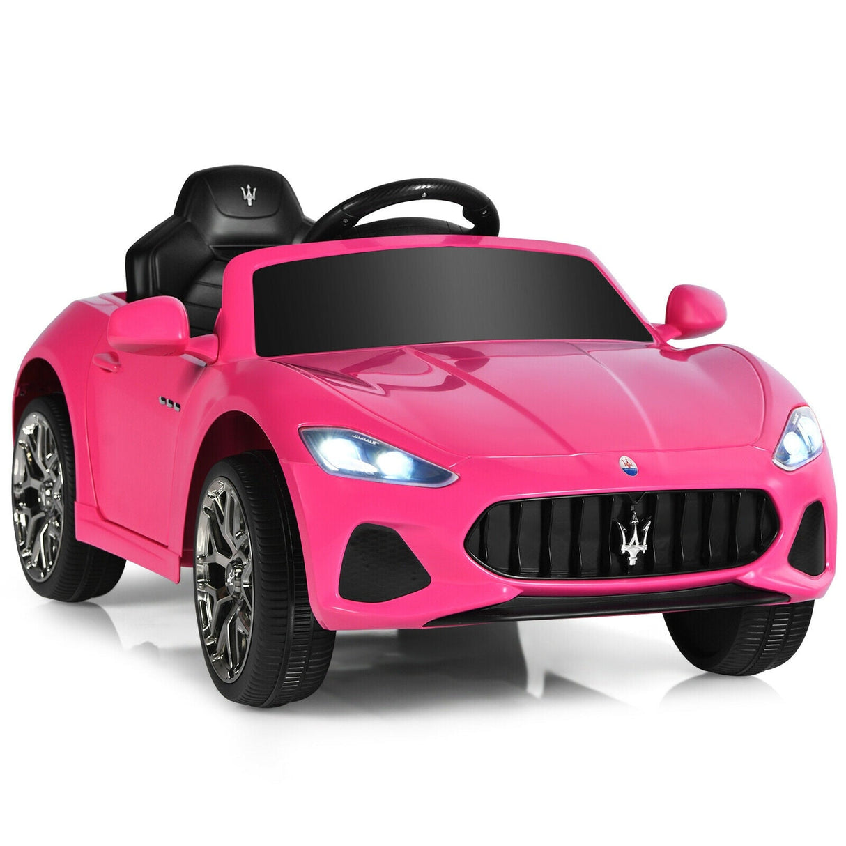 Coche montable de 12 V para niños con control remoto y luces